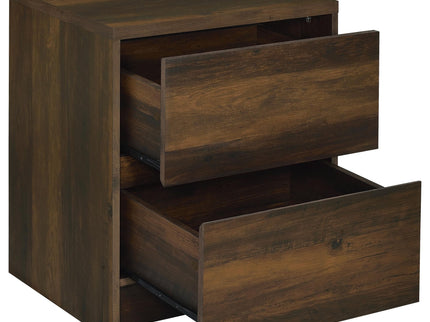 Geary - 2 Drawer Nightstand With LED Lights And USB Charging Ports