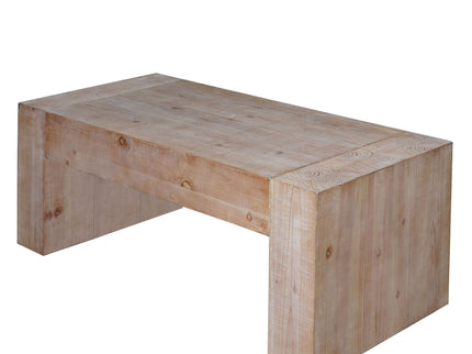Modern Farmhouse Living Room Block Leg Coffee Table