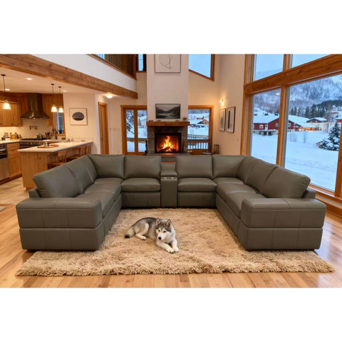 Modular Sectional With Large Square Arms