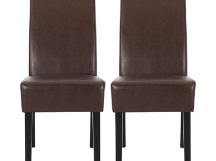 Contemporary Dining Chair With Rubberwood Legs (Set of 2)