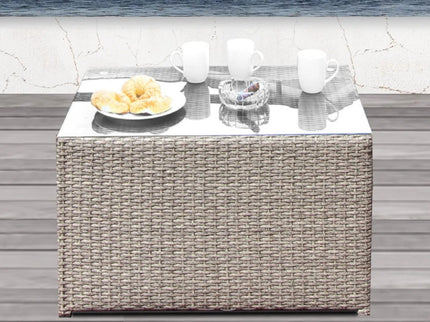 Comfortable Modern Patio Rattan Sectional Set With Cushions
