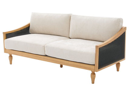Loveseat Sofa With Armrests - Black