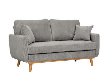 Upholstered Loveseat With Arms And Pillows
