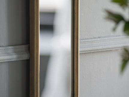 Full Length Mirror With AntiqueMetal Frame, Long Mirror For Hallway Living Room Bedroom Bathroom - Gold
