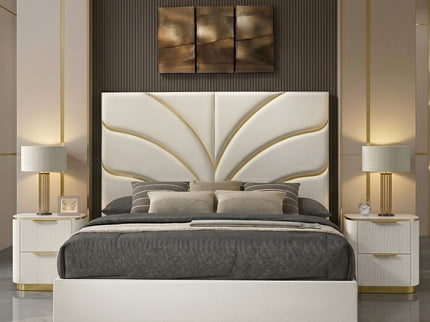 Giovanni - Bed With Oversized Upholstered Headboard
