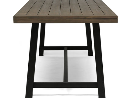 Outdoor Dining Table - Gray / Rustic Metal