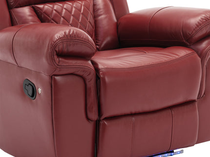 Home Theater Seating Manual Recliner Chair With Led Light Strip For Living Room