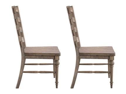 Ladderback Dining Chairs, (Set of 2) - Taupe