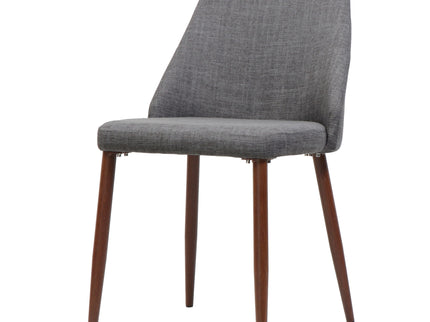 Modern Dining Chair With Iron Legs And Wood Finish