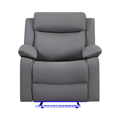 Blanche - Glider Recliner With LED, Pillow Top Arms