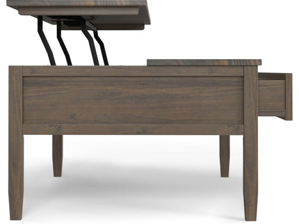 Ela - Lift Top Coffee Table - Smoky Brown