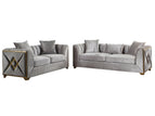 Pearl Silver / 2 Pc. Sofa, Loveseat