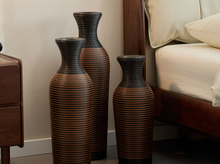 Classic And Neat Floor Vase, High Independent Flower Stand (Set of 3)