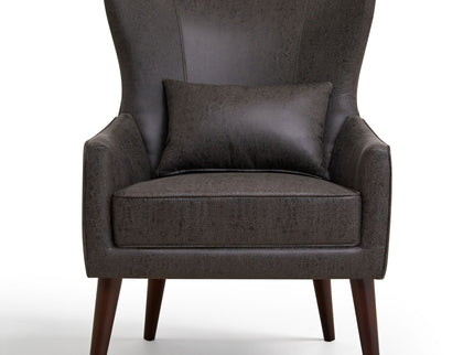Leisure Chair With Curved Backrest