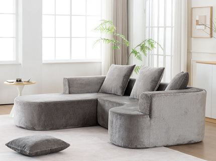 Modular Sectional Sofa With L Shape Chaise With Deep Seat