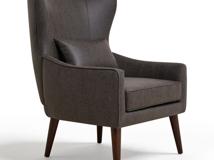 Leisure Chair With Curved Backrest