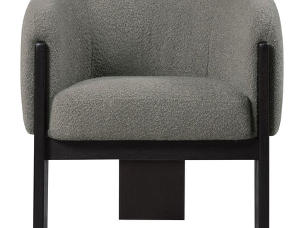 Maciel - Upholstered Barrel Back Accent Chair - Mushroom