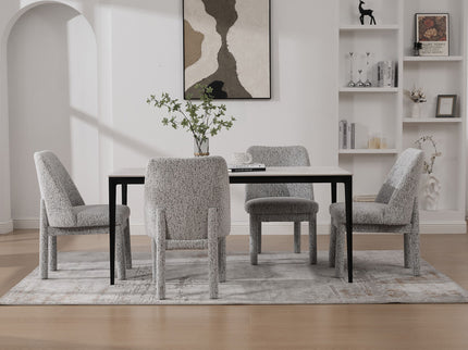 Wide Minimalist Dining Chair