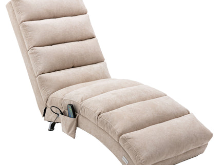 Massage Chaise Lounge Indoor With Remote Control, Ergonomic Electric Massage Lounger