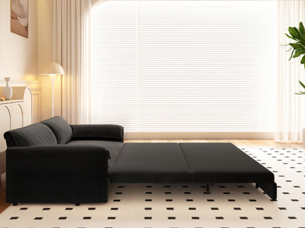 Queen Pull Out Sofa Bed With Side Storage