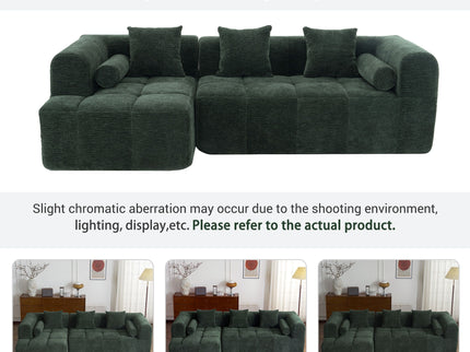 Sectional Free Combined Sofa With 2 Side Pockets