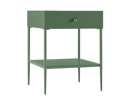 Colette - 1 Drawer Nightstand With Bottom Shelf - Green