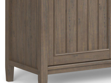 Lev - Wide Storage Cabinet - Smoky Brown