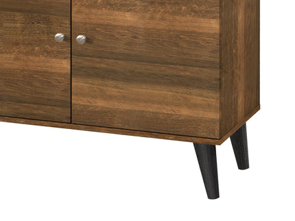 Amidon - TV Stand, With 2 Storage Shelves And 1 Cabinet