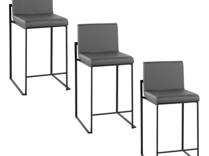 Fuji - Contemporary Modern Elegance, High Back Counter Stool