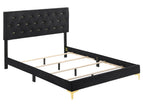 Black / 4 Pc. Bed, Nightstand, Dresser, Mirror / California King