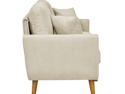 Upholstered Loveseat With Arms And Pillows