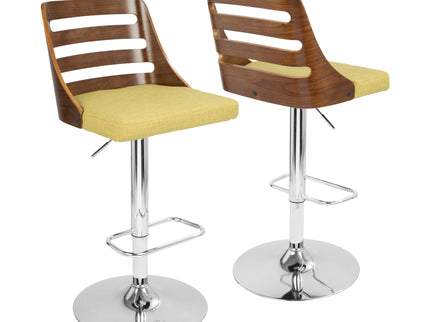 Trevi - Mid Century Modern Adjustable Barstool With Swivel