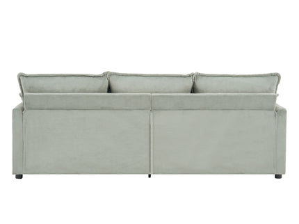 Modern 3 Seater Sofa With Side Storage Pockets For Living Room