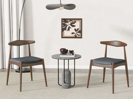 Dining Chairs With Ergonomic Backrest & Comfort Cushions (Set of 2)