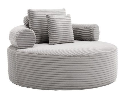 Round Sofa Bed With 3 Pillows For Living Room