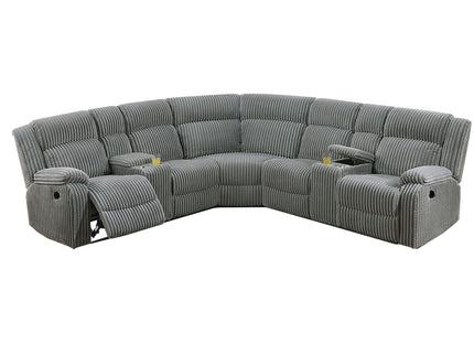 Power Motion Sectional LAF / RAF Loveseat With Console Cup Holders