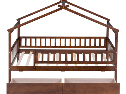 House Bed With 2 Drawers