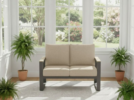 All-Weather Loveseat Sofa With Thick Cushions