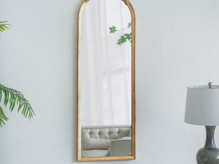 Wood Floor Mirror, Full Body Mirror Dressing Make Up Mirror For Bathroom