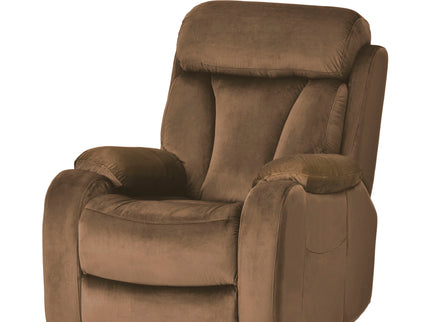 Lift Chair Recliner Power Remote Control Recliner Sofa Relax Soft Chair Anti - Skid Australia Cashmere Fabric Furniture Living Room - Brown