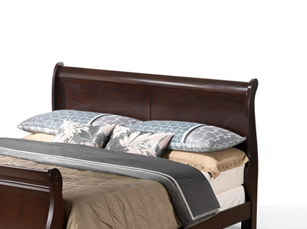 Louis Phillipe - Panel Sleigh Bed