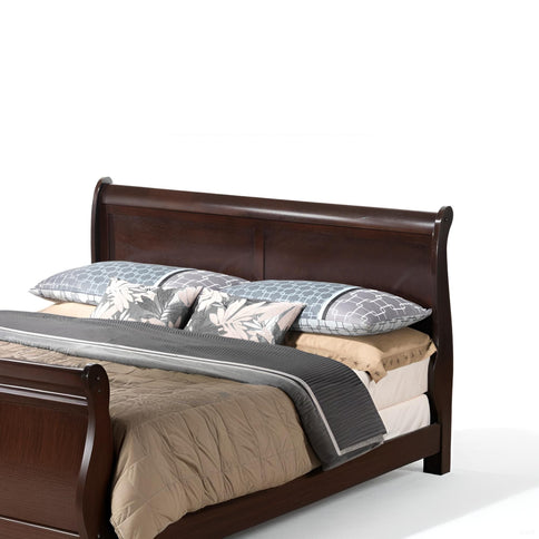 Louis Phillipe - Panel Sleigh Bed