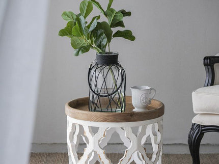 Stylish Rustic Round Wooden Table
