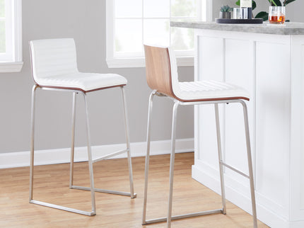 Mason Mara - Contemporary Fixed Height Barstool (Set of 2)
