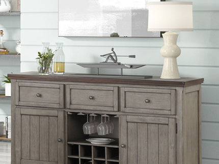 Rustic 2 Tone Sever With Powerpack - Gray
