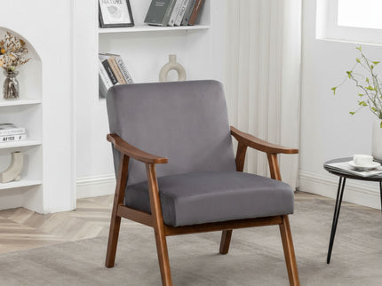 Accent Chair, Classic Mid Century Modern For Extra Seating