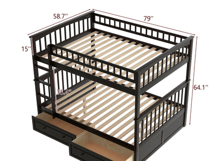 Bunk Bed With Drawers, Convertible Design