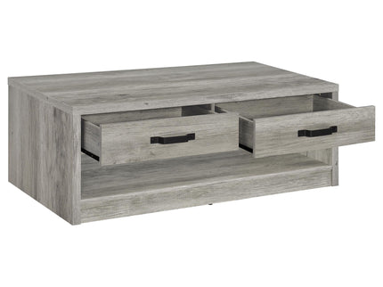 Nuberg - 2 Piece And End Table Set With Storage Drawers - Gray