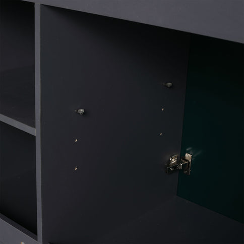 Contemporary Freestanding Bathroom Vanity With Resin Sink & Soft-Close Cabinet Doors