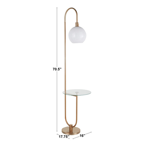 Trombone - Contemporary / Glam Floor Lamp